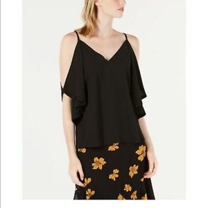 NWT Bar III Studded Cold Shoulder Blouse